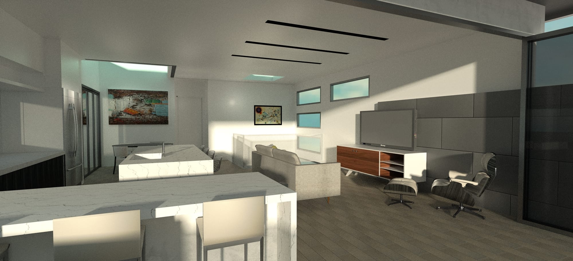 Hand drawn drought tolerant landscape design and development