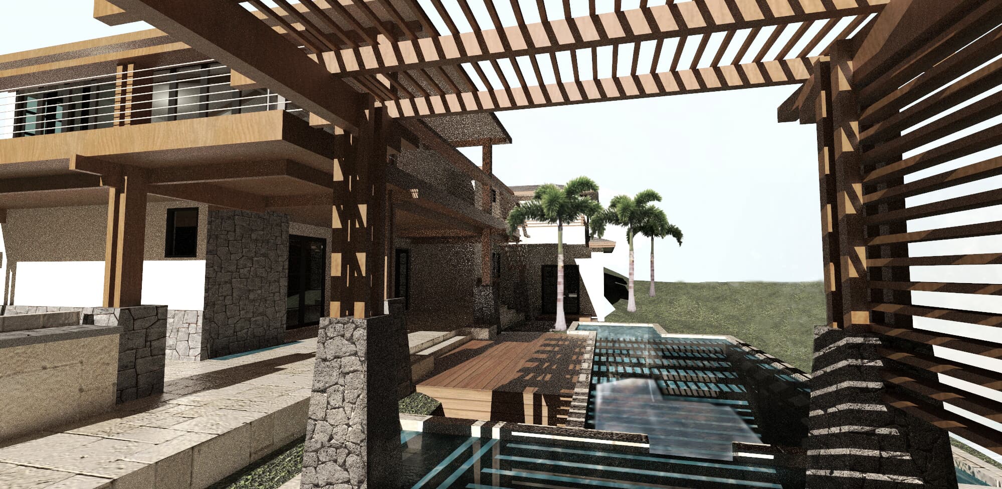 Hawaii Backyard Landscape and Pool Design